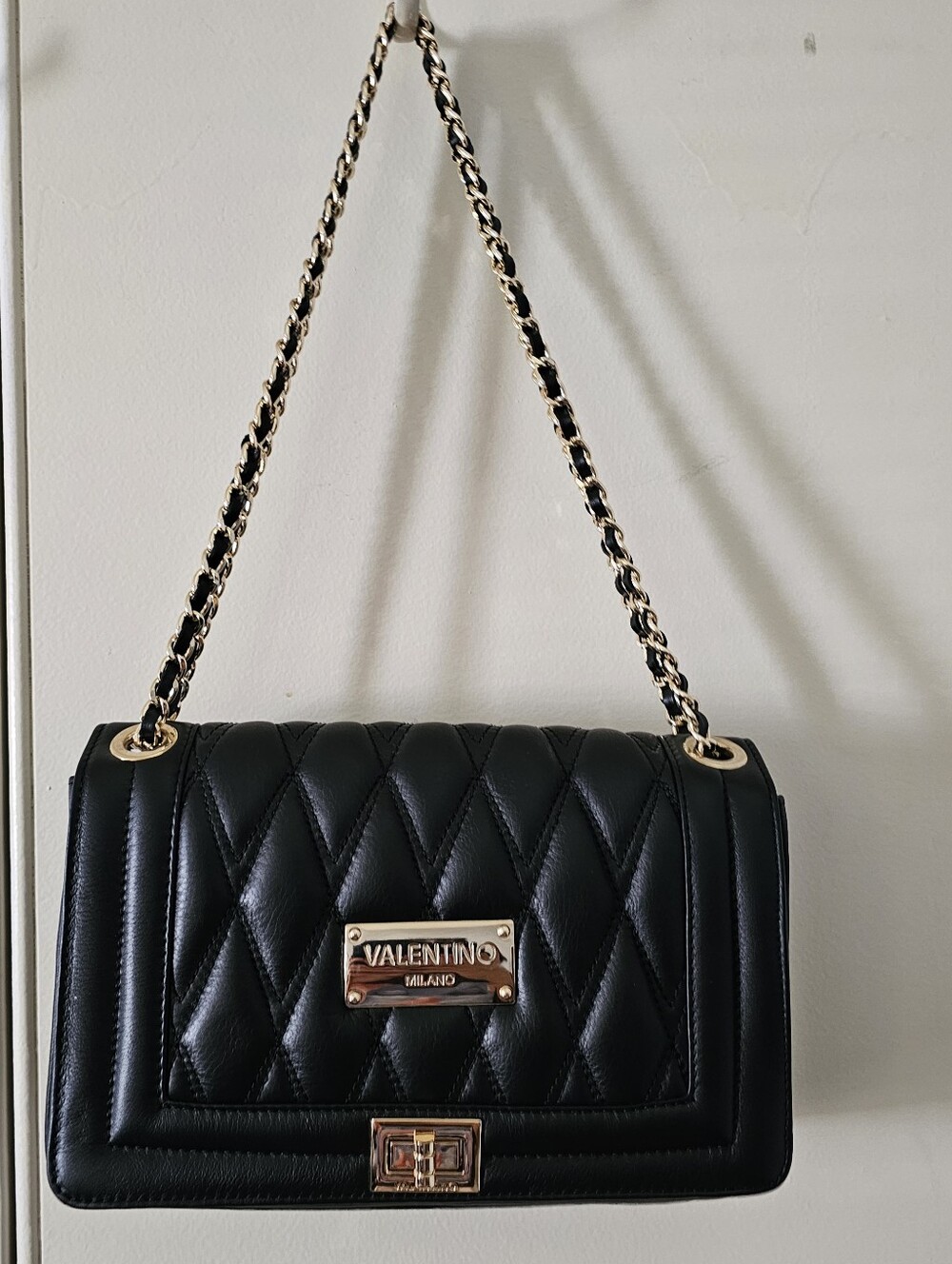 Valentino By Mario Valentino  Quilted Leather Handbag